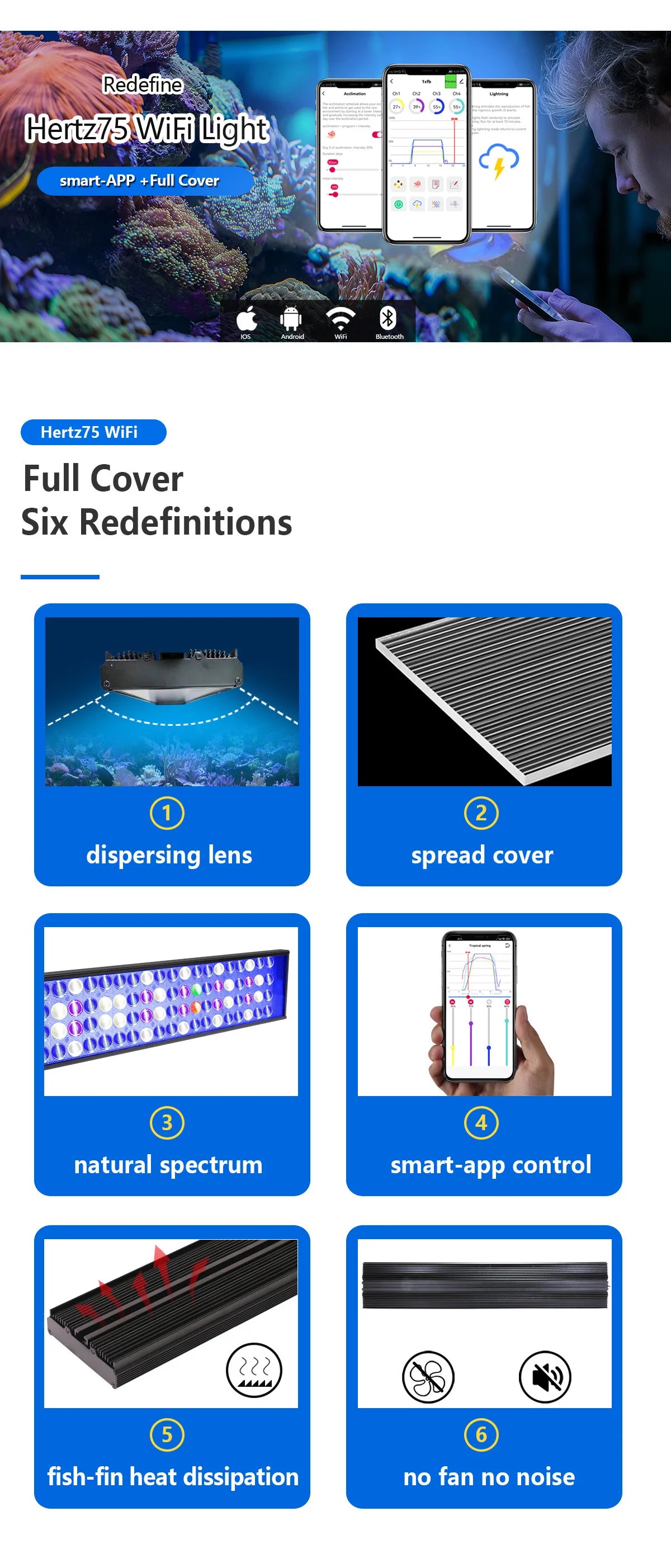 WiFi Dimmable LED Aquarium Light