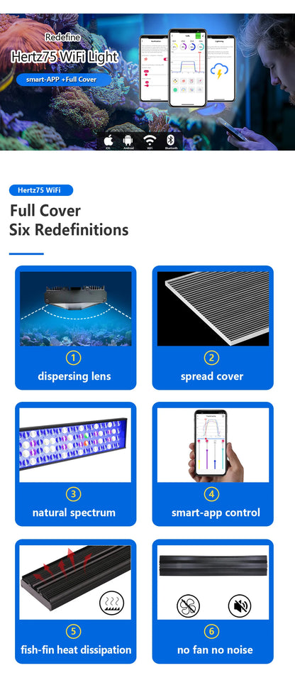 WiFi Dimmable LED Aquarium Light