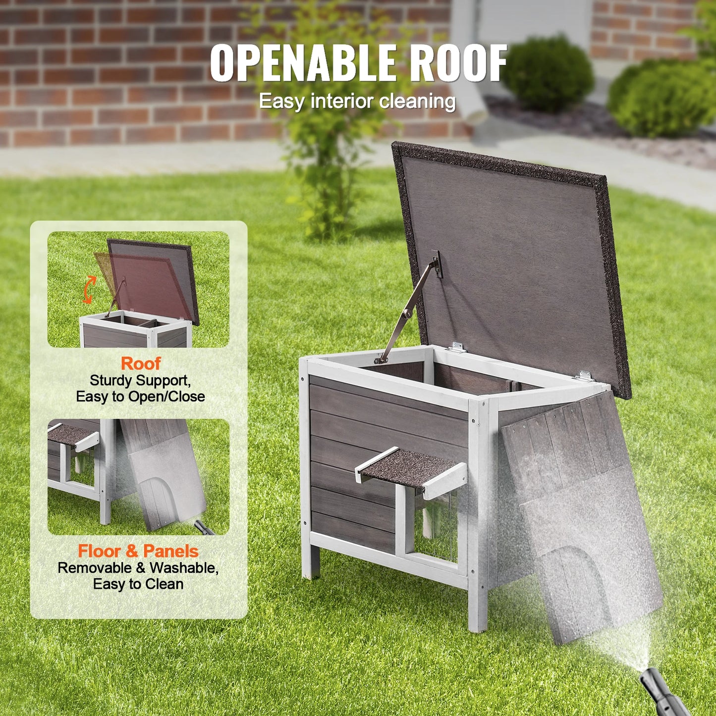 Outdoor Cat House Weatherproof