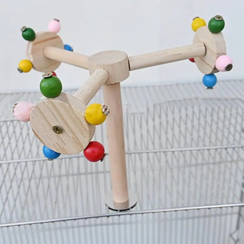 Perch Toy With Rotating Balls