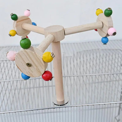 Perch Toy With Rotating Balls