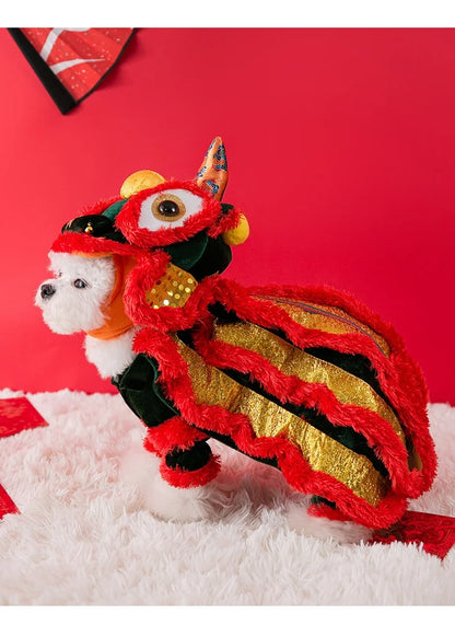 Chinese Style Chinese  Pet Outfits for Cats Dogs