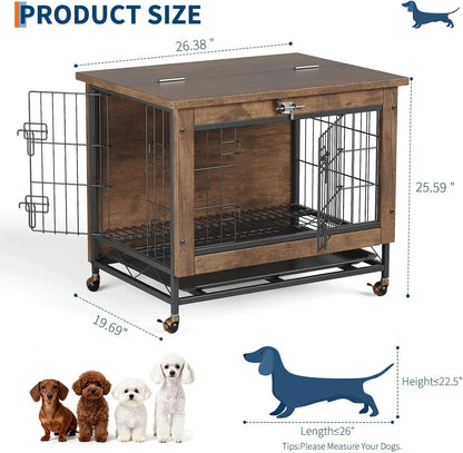 Rustic Dog Crate Furniture