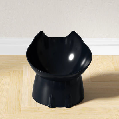 Anti-Tip Plastic Raised Pet Feeding Dish