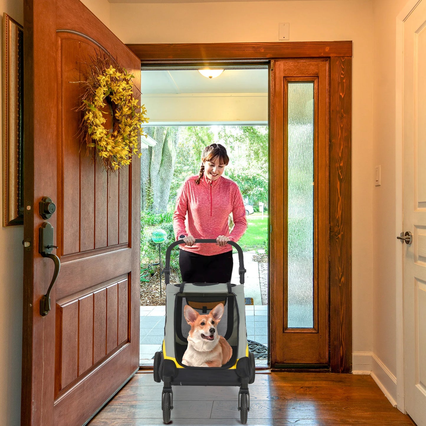 Portable Outdoor Pet Folding Jogger Wagon