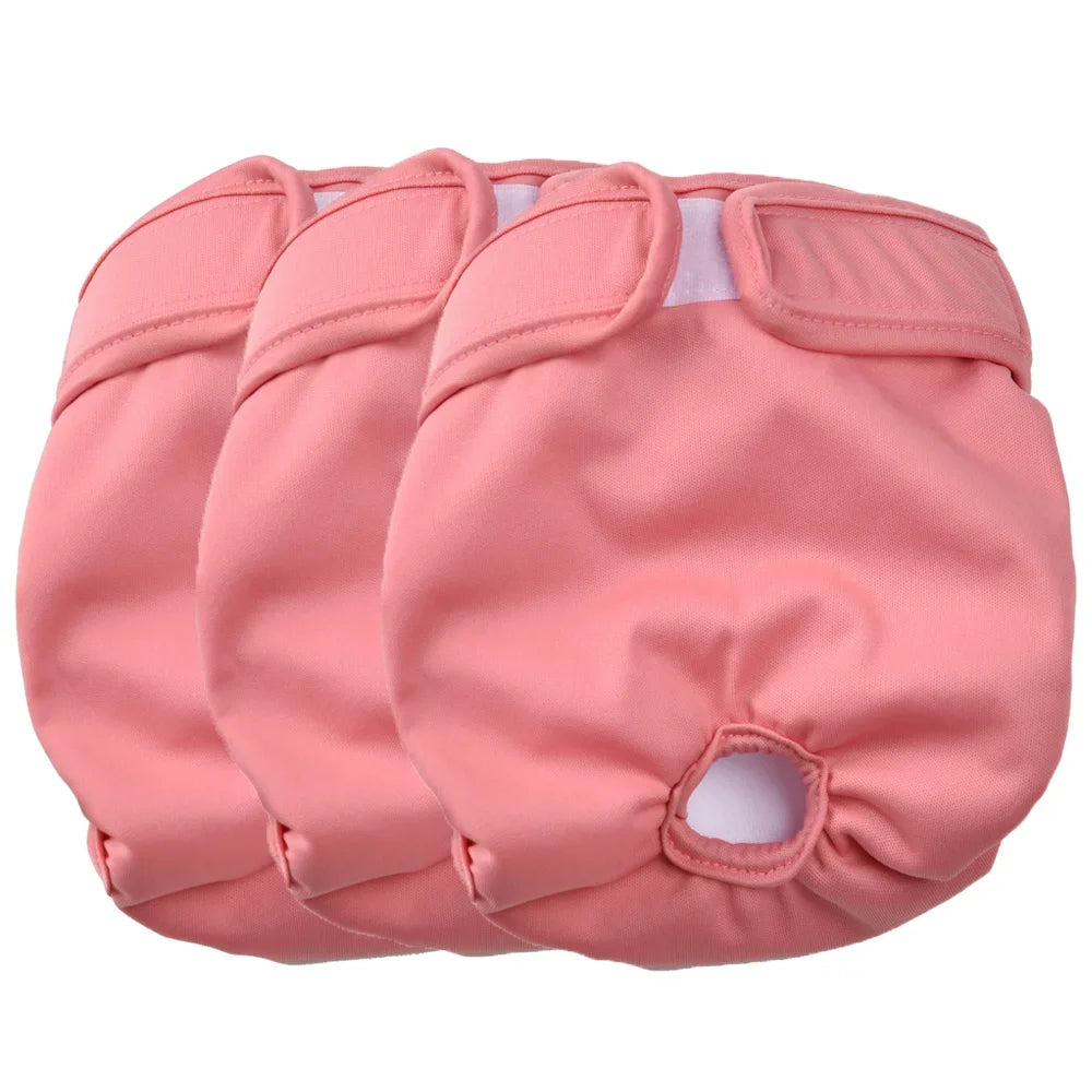 3Pcs Reusable Female Dog Diapers Washable