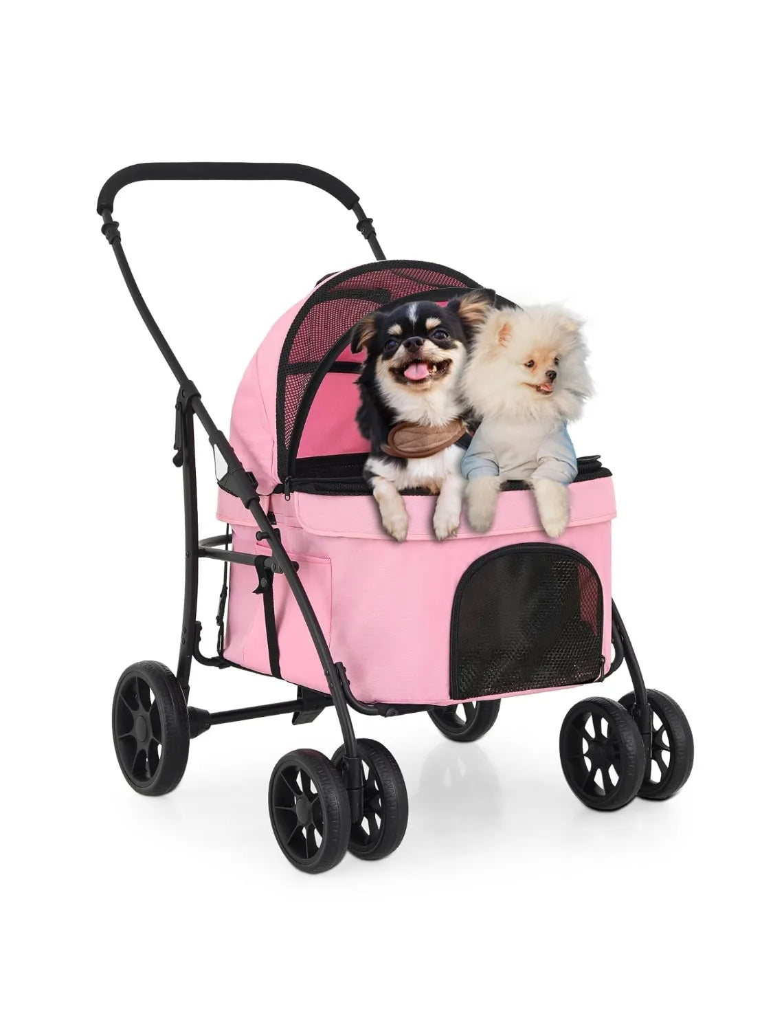 4-Wheel Folding Pet Stroller