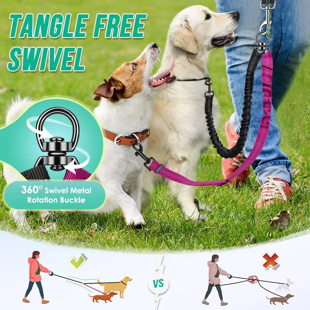 1.6ft Long Dual Dog Leash Attachment