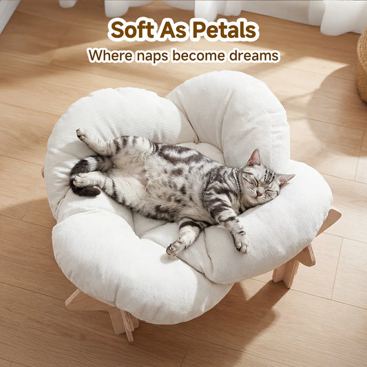 Flower Shaped Pet Bed for Cats & Small Dogs