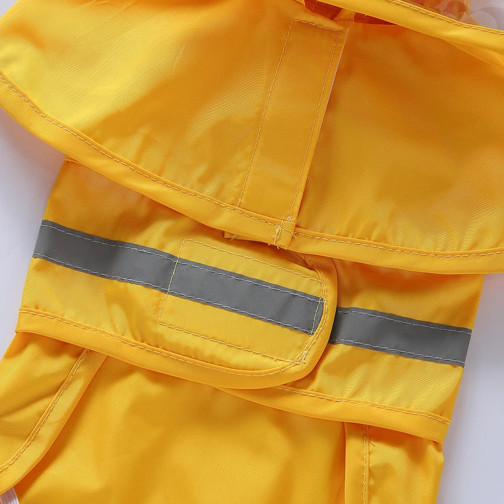 Fashionable Reflective Pet Dog Raincoat