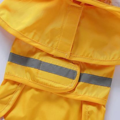 Fashionable Reflective Pet Dog Raincoat