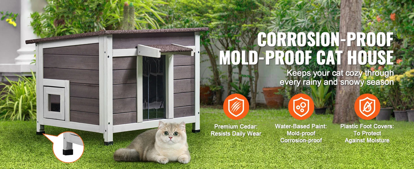 Outdoor Cat House Weatherproof