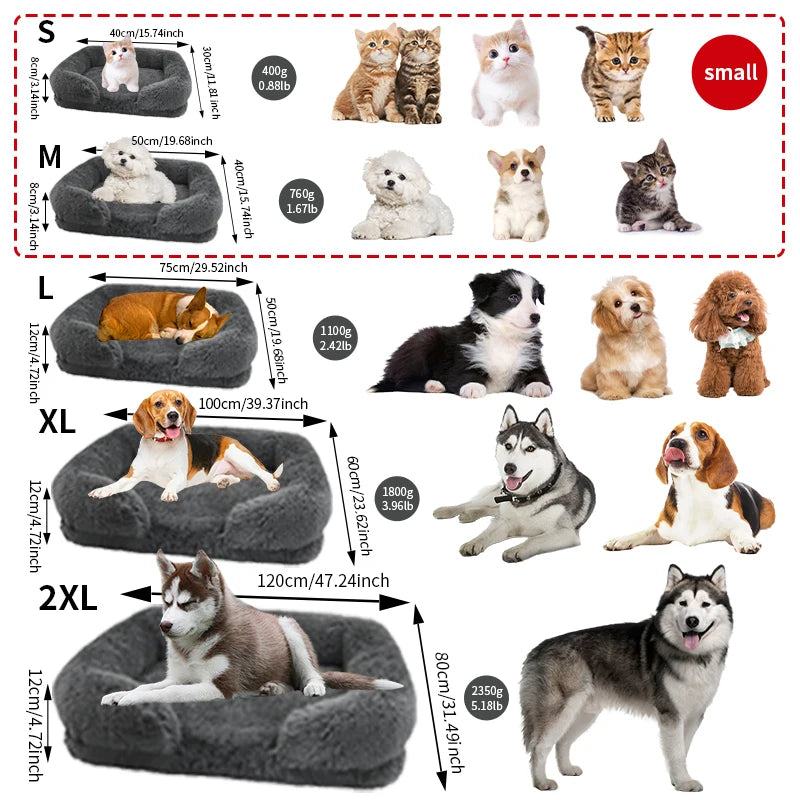 Thickened orthopedic dog bed for large dogs