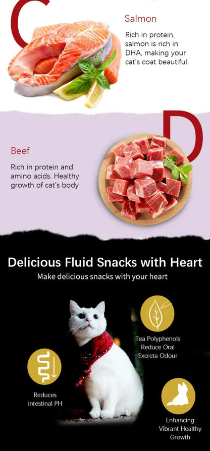 Cat Strips Cod Tuna Beef 8 pcs