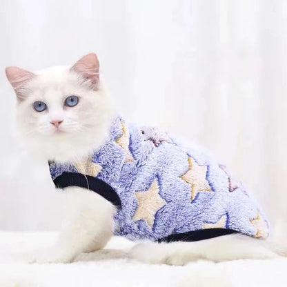 Cartoon Fleece Pet Clothes