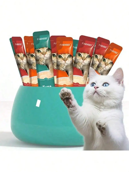 Pet Snacks, Assorted Lickable & Squeezable Cat Treats