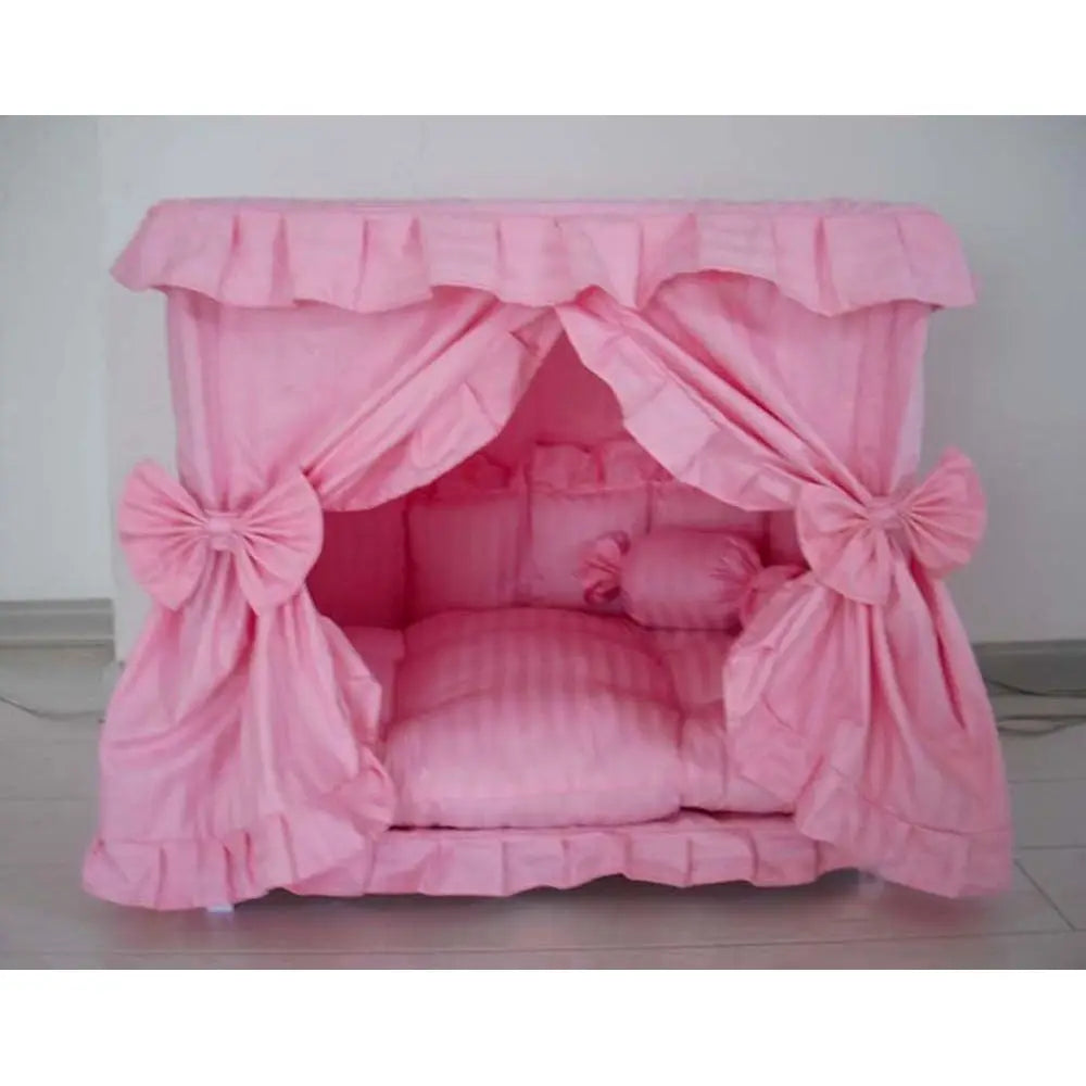Pet Dog Handmade Bed House+1 Candy Pillow