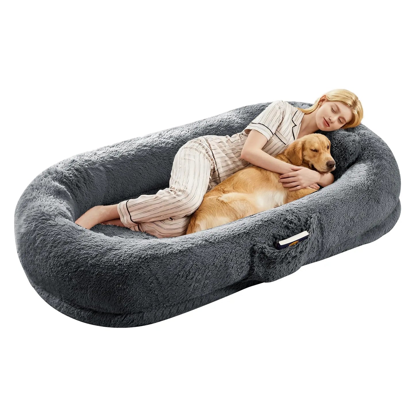 Orthopedic Faux Fur  Oversized Dog Bed