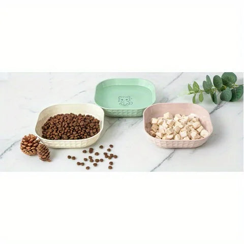 6pcs Non-Slip Cat Bowls Set