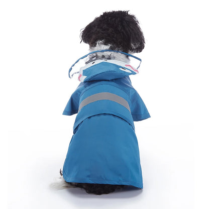 Fashionable Reflective Pet Dog Raincoat