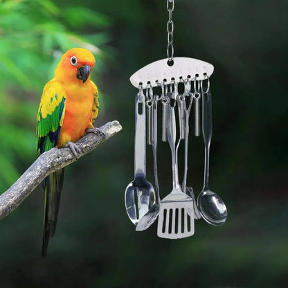 Parrot Stainless Steel spoon Toy