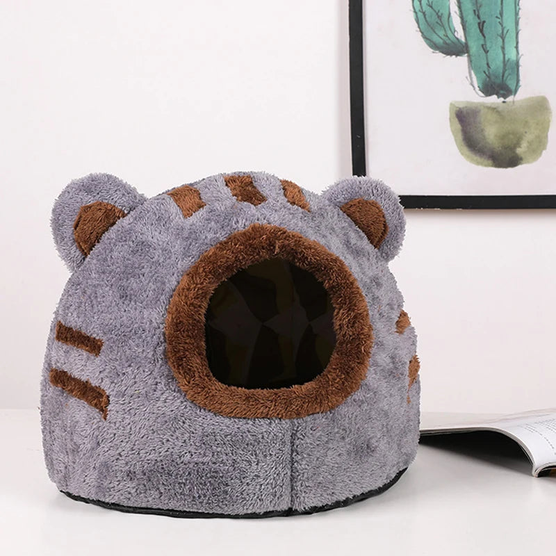 Cute Bear Head Shape Cave for Cats House