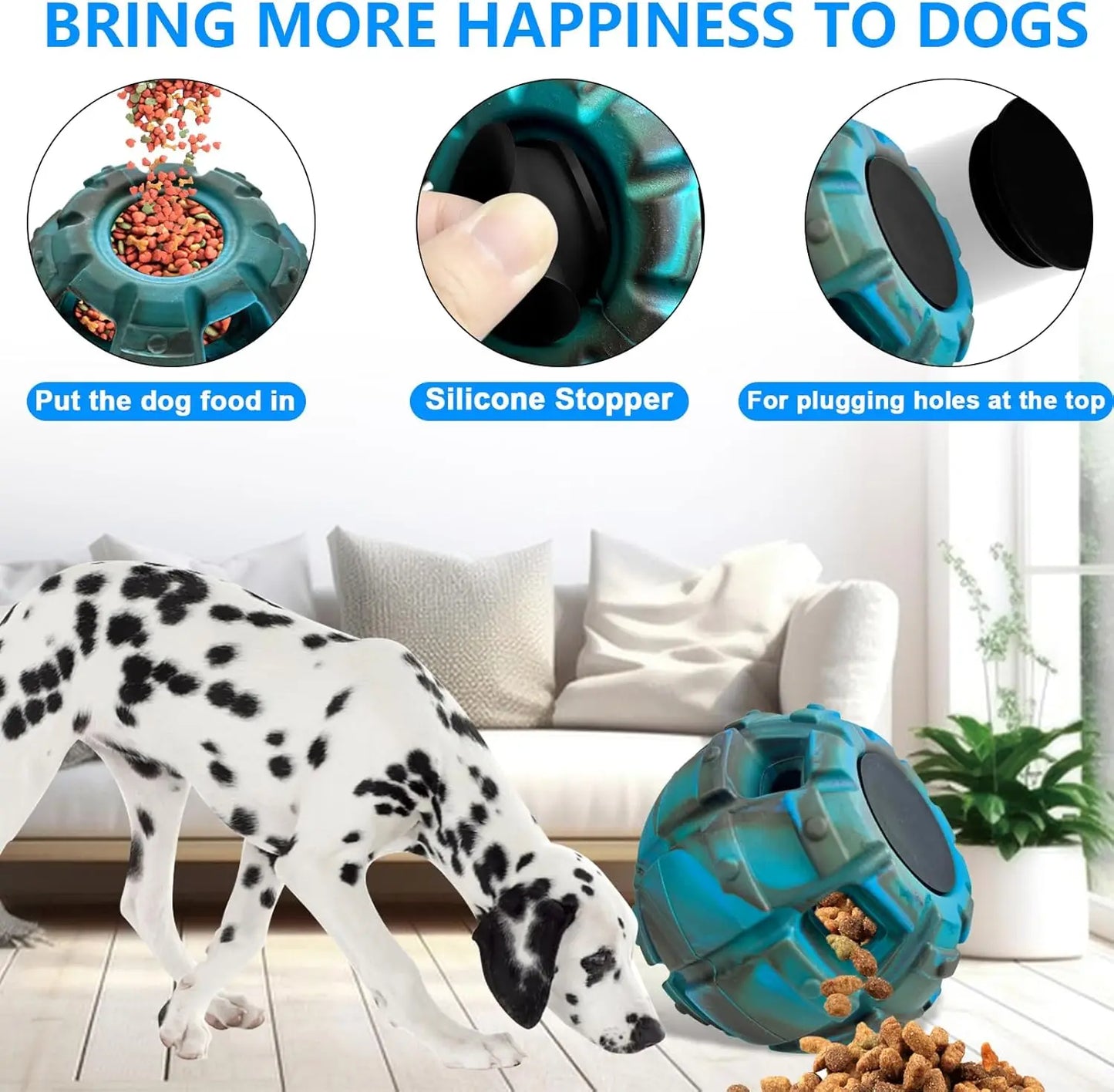 Large Freezable Fillable Dog Toy