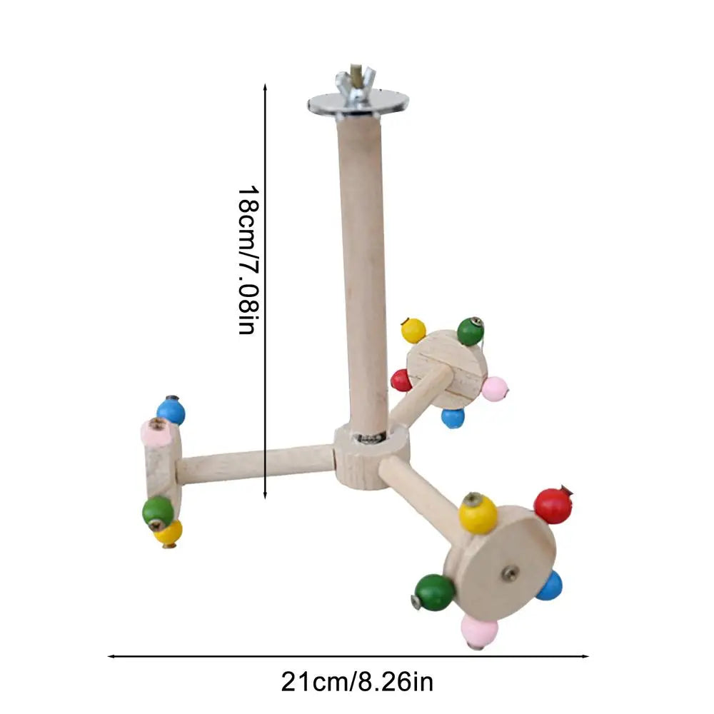Perch Toy With Rotating Balls