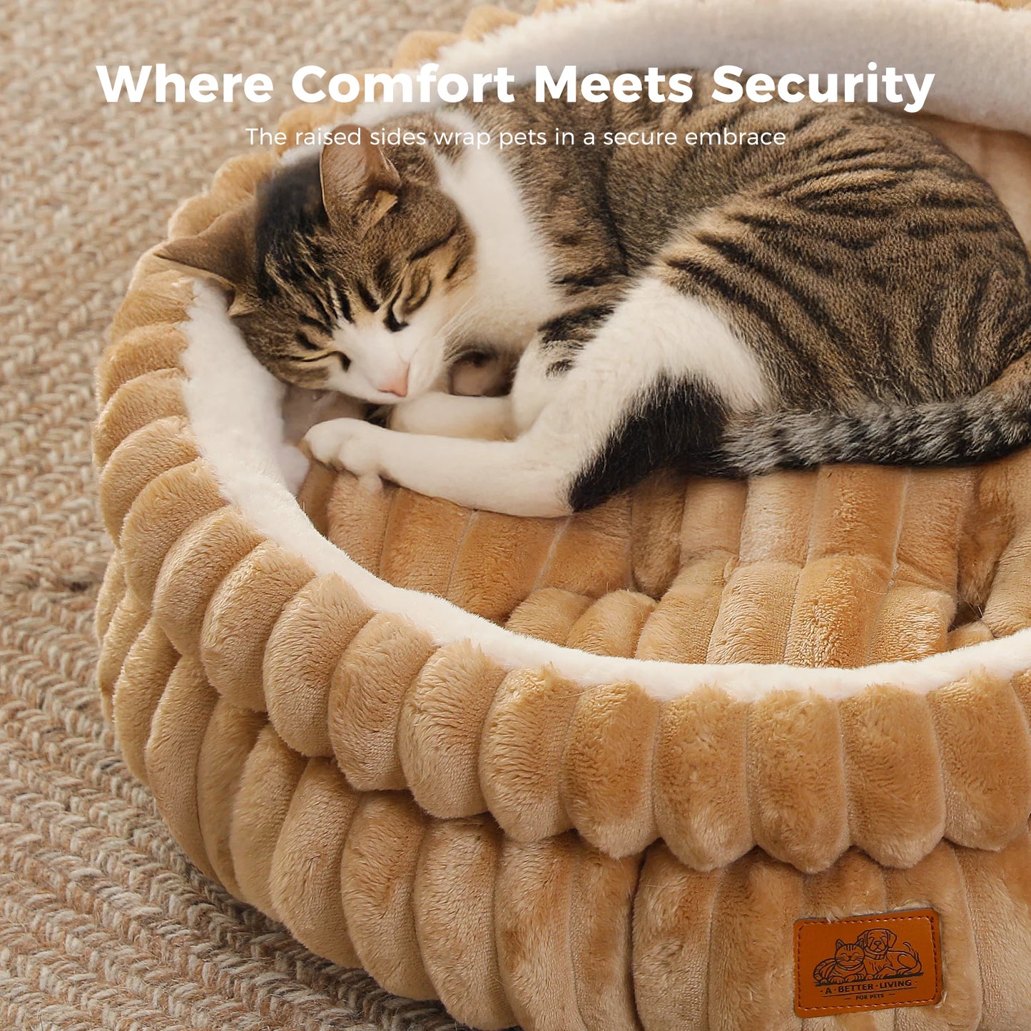 Washable Round Pet Bed