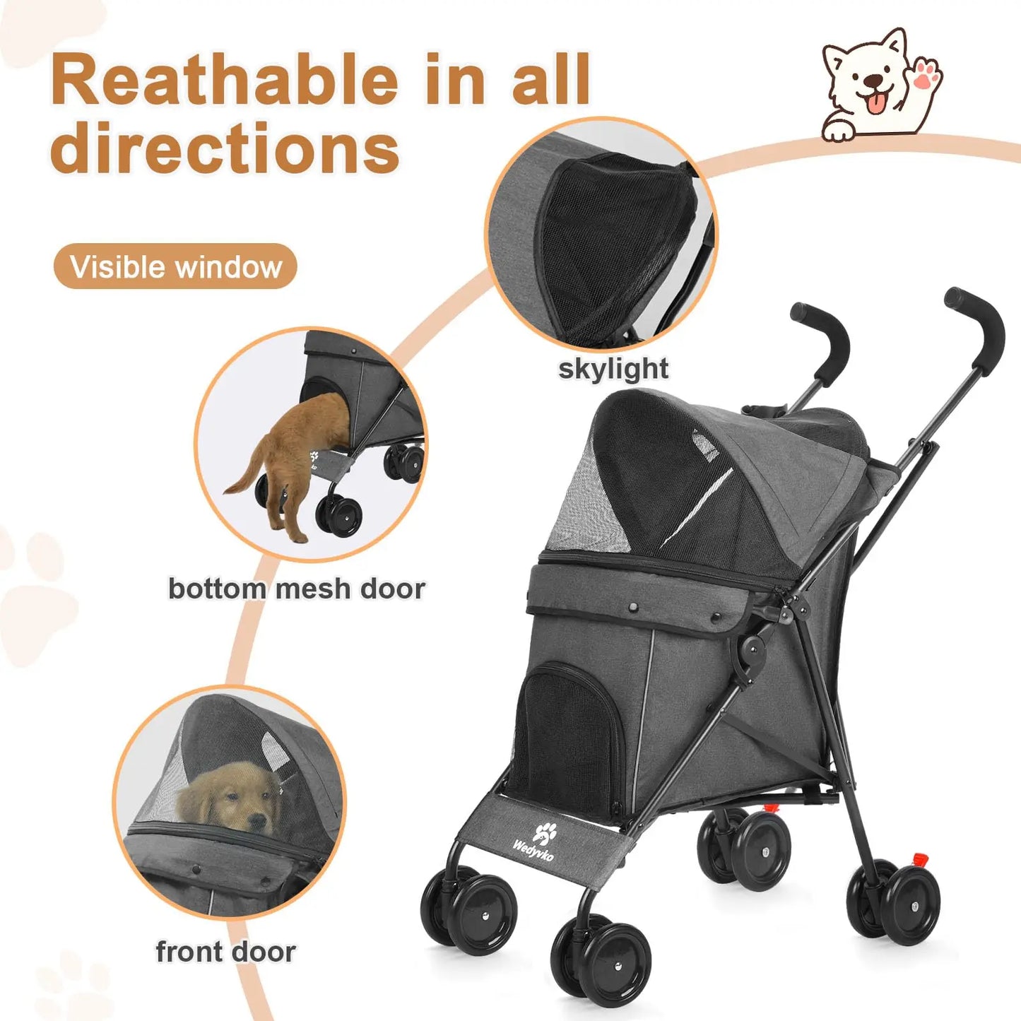 Travel Portable Dog Stroller