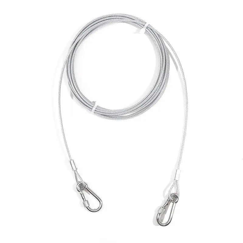 Double-headed Dog Tie Out Cable Leash