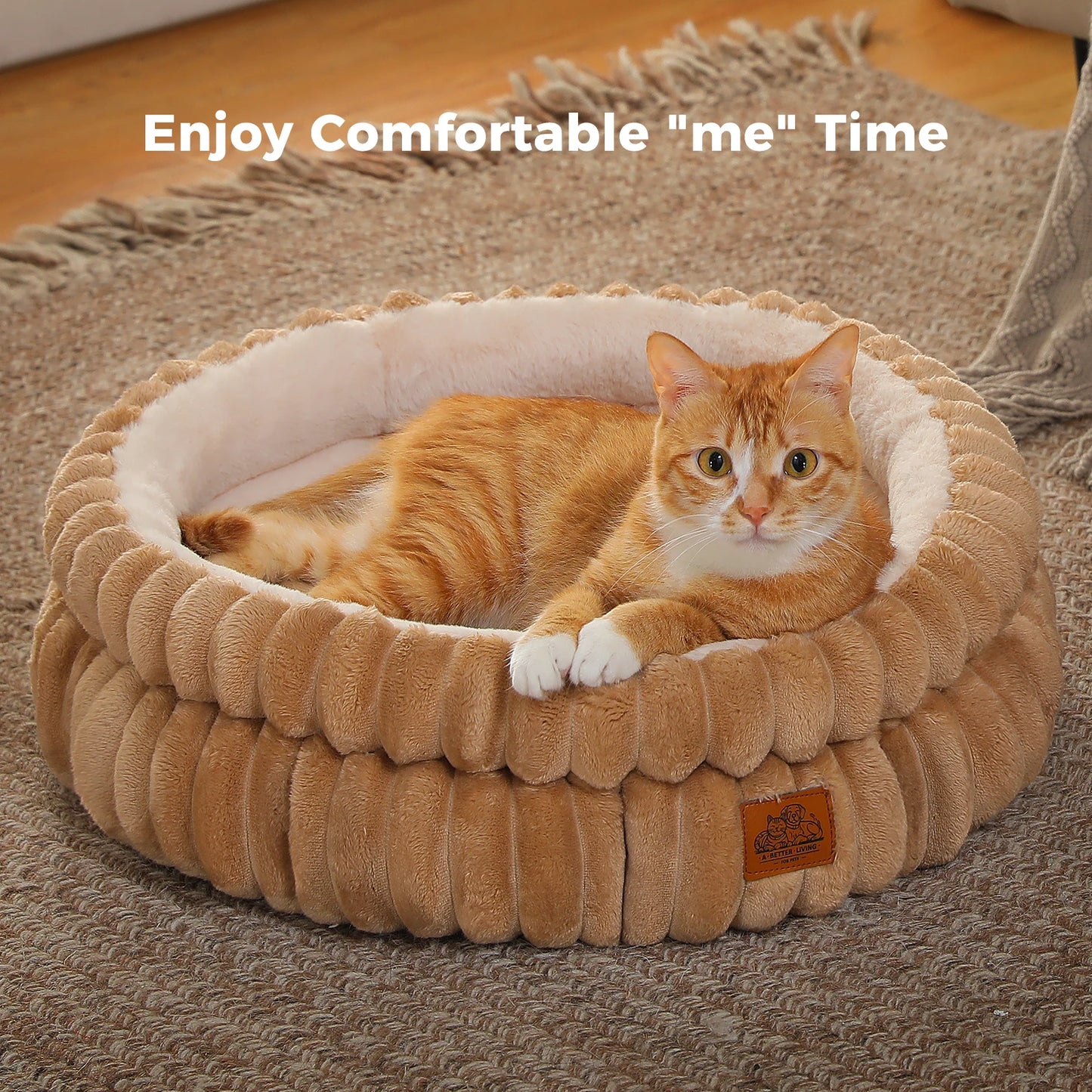 Washable Round Pet Bed