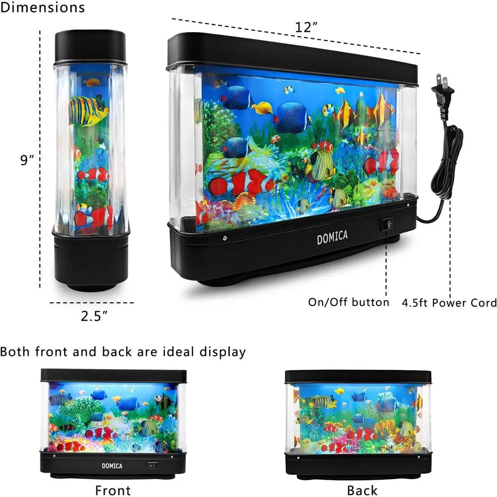 Fake Fish Tank with Moving Fish