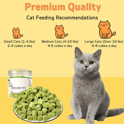 Cat Grass Treats for Hairball Support and Teeth Cleaning
