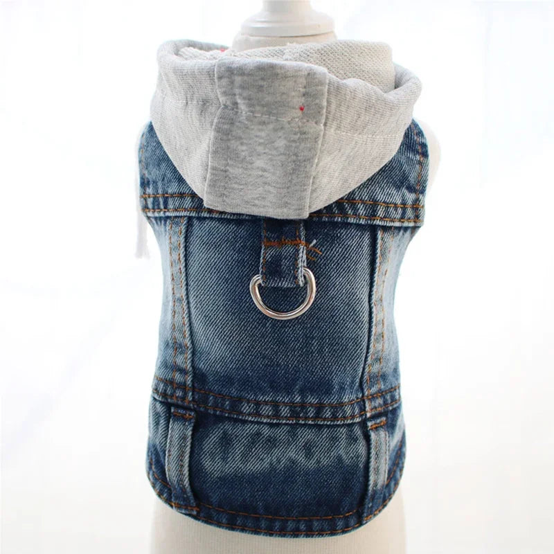 Denim Pet Clothes for Small Dogs