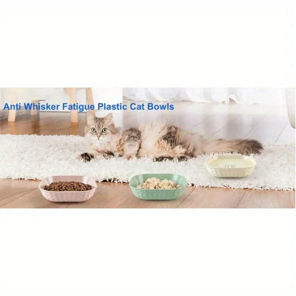 6pcs Non-Slip Cat Bowls Set