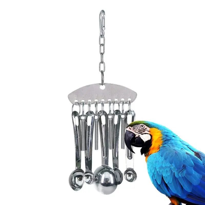 Parrot Stainless Steel spoon Toy