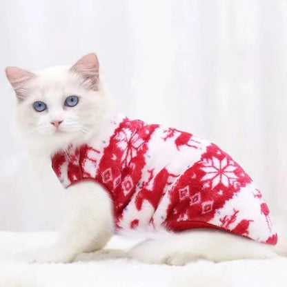 Cartoon Fleece Pet Clothes