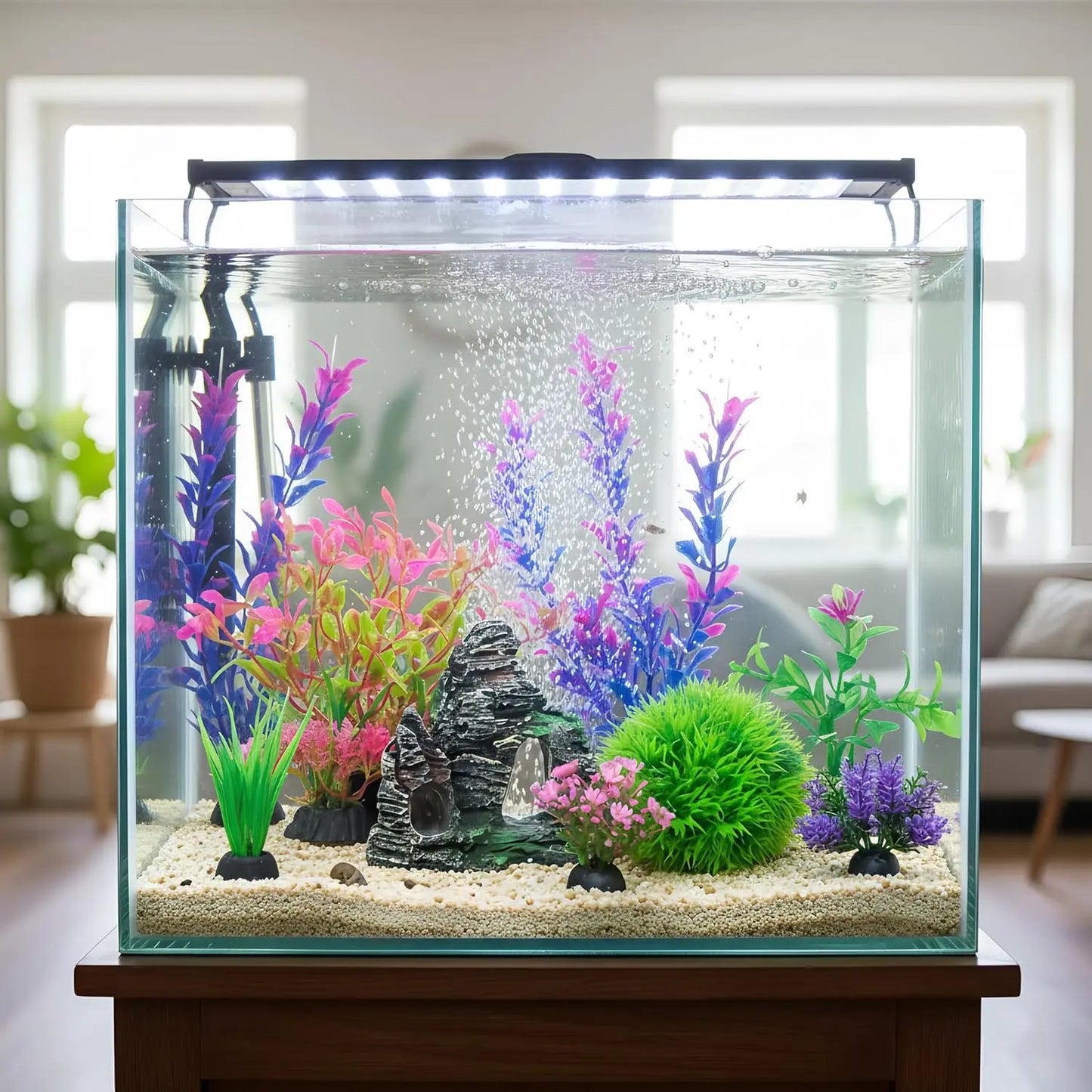 Artificial Aquarium Plants and Rocks