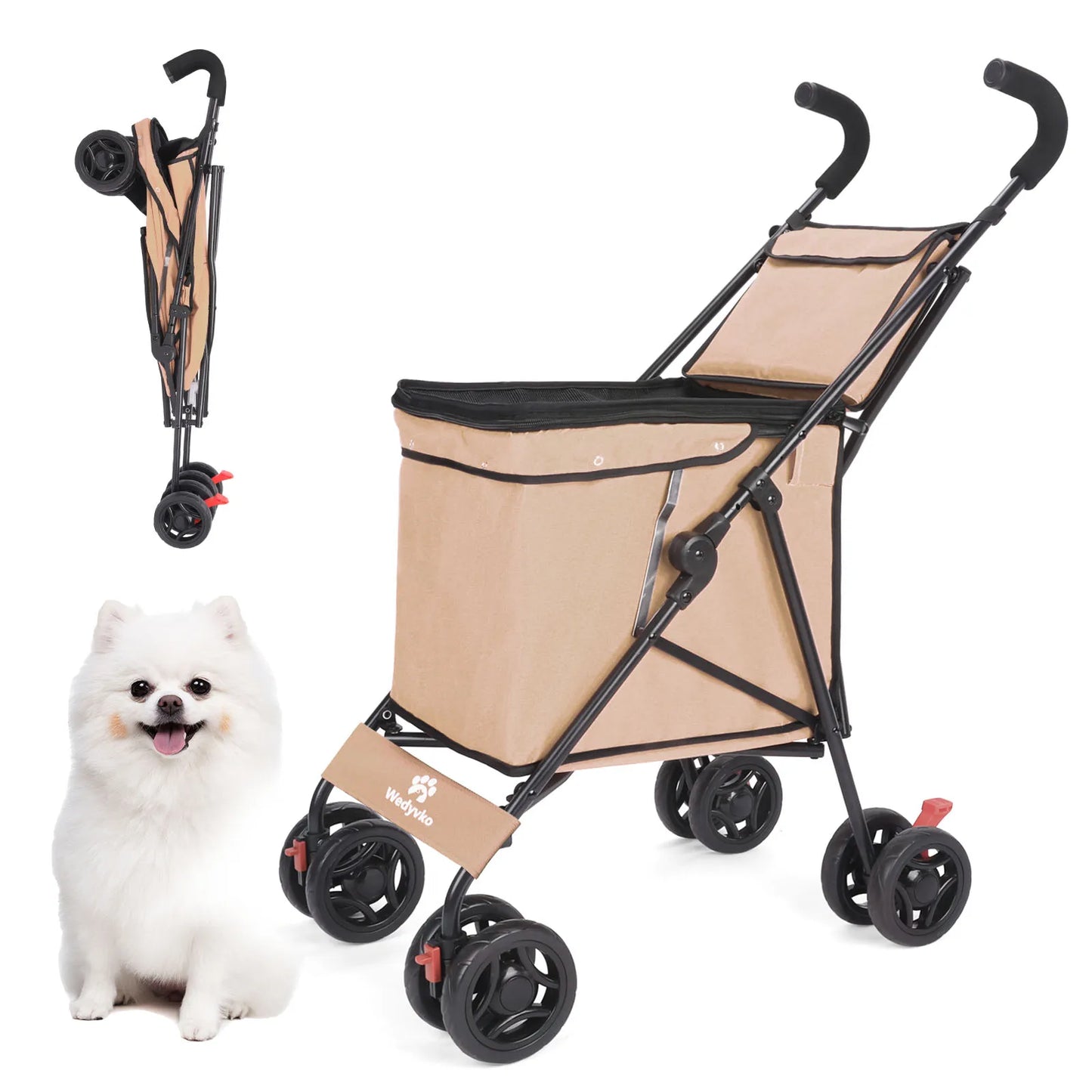 4 Wheels Dog Stroller
