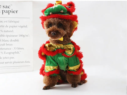 Chinese Style Chinese  Pet Outfits for Cats Dogs