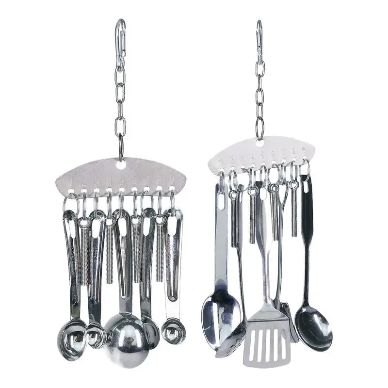 Parrot Stainless Steel spoon Toy