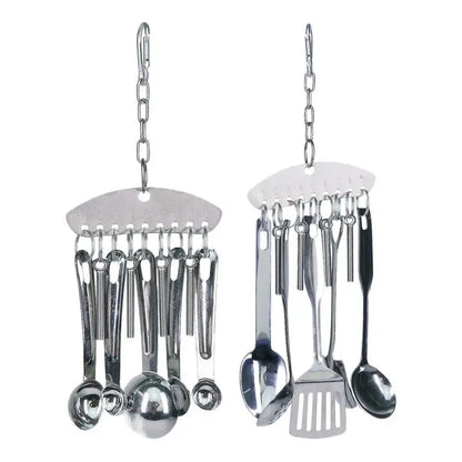 Parrot Stainless Steel spoon Toy