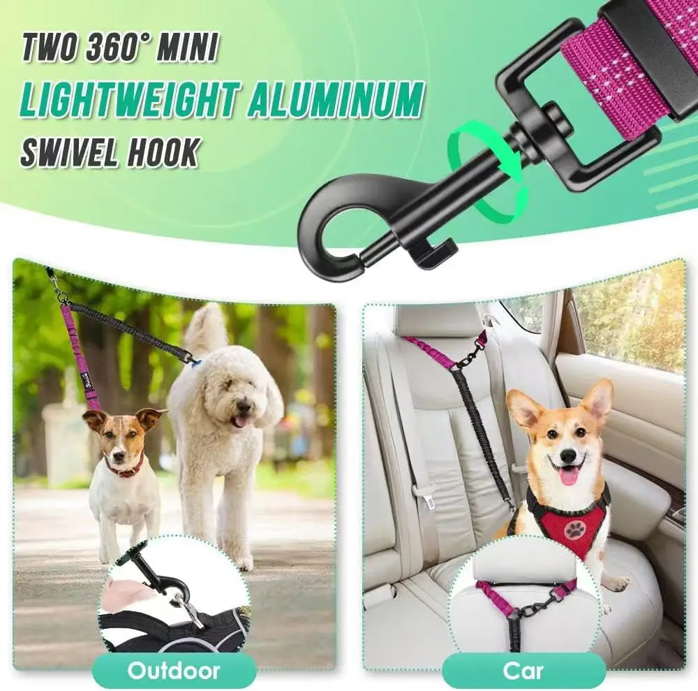 1.6ft Long Dual Dog Leash Attachment