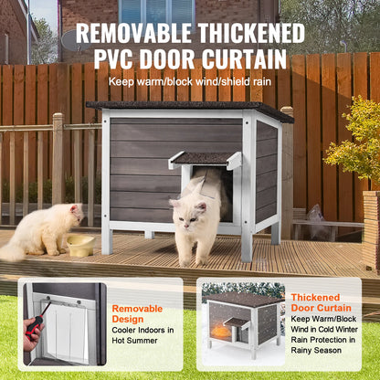 Outdoor Cat House Weatherproof