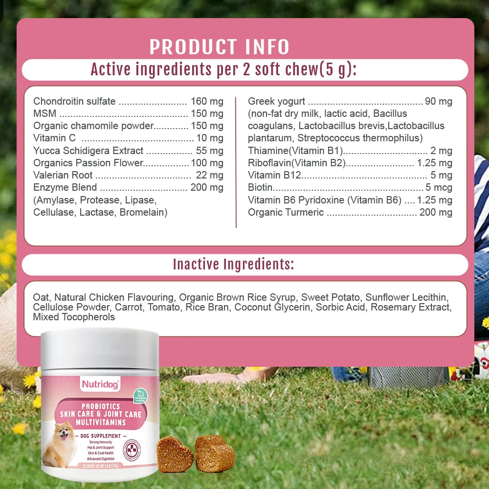 NUTRIDOG Dog Multivitamin Chews
