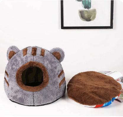 Cute Bear Head Shape Cave for Cats House