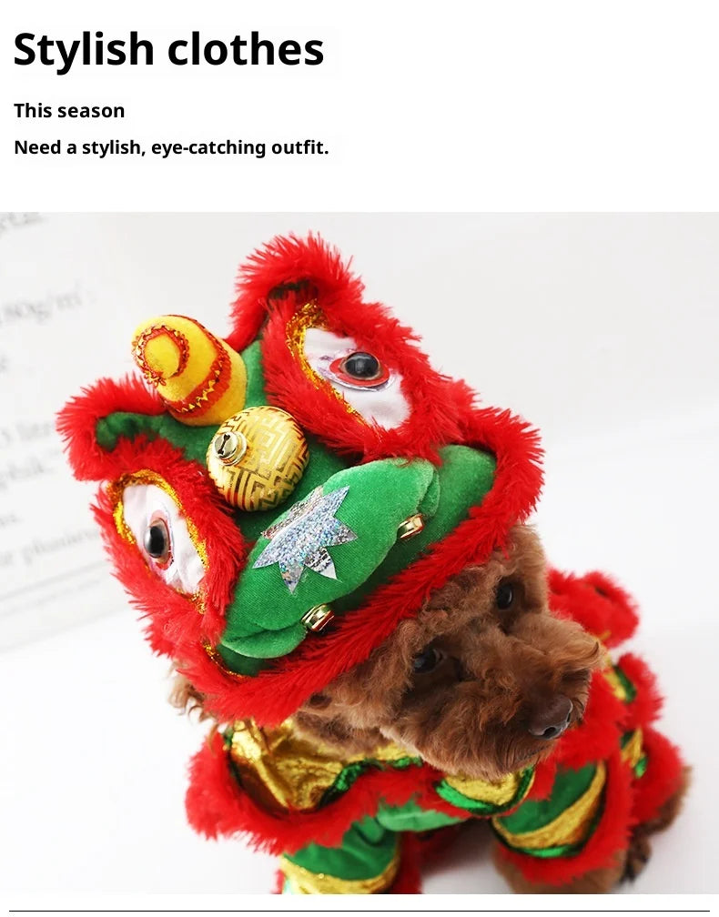 Chinese Style Chinese  Pet Outfits for Cats Dogs