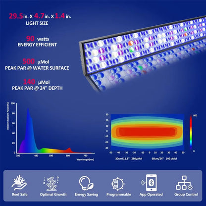 WiFi Dimmable LED Aquarium Light