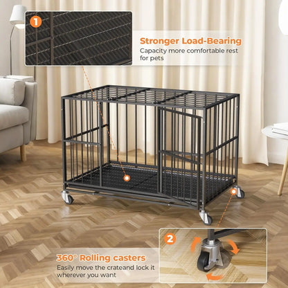 48 Inch Heavy Duty Dog Crate Steel